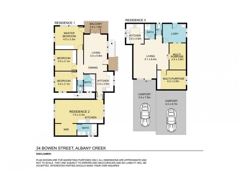 34 Bowen Avenue, Albany Creek QLD 4035 Floorplan