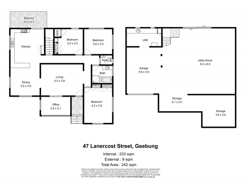 47 Lanercost Street, Geebung QLD 4034 Floorplan