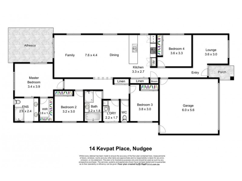 14 Kevpat Place, Nudgee QLD 4014 Floorplan
