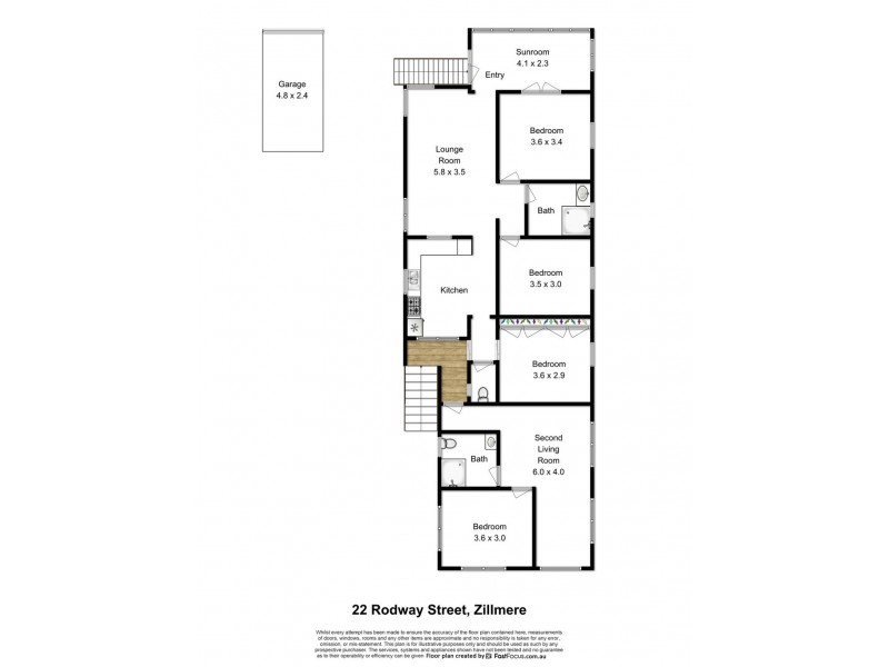 22 Rodway Street, Zillmere QLD 4034 Floorplan