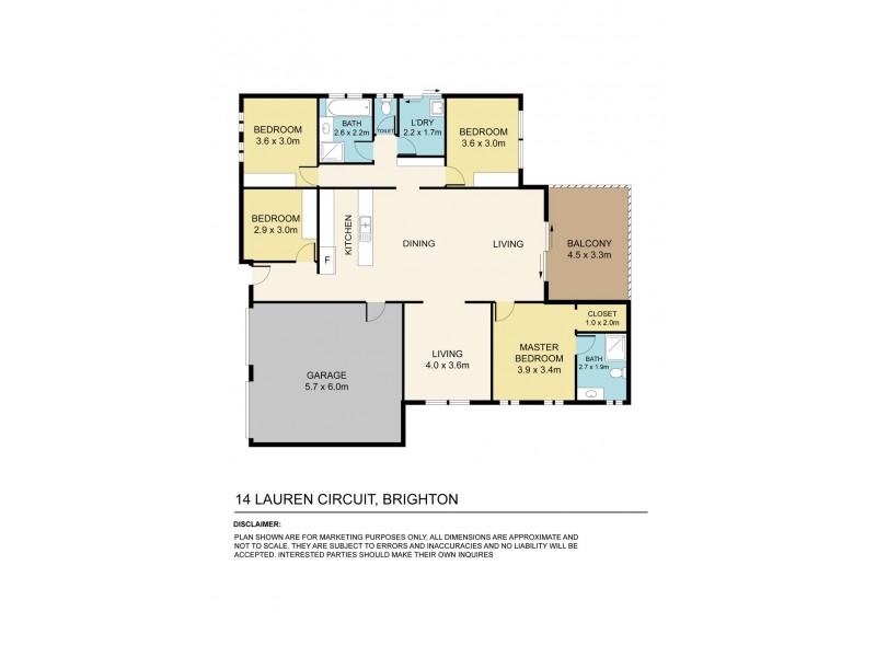 14 Lauren Circuit, Brighton QLD 4017 Floorplan