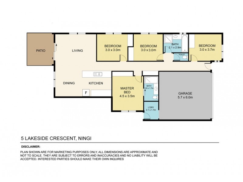 5 Lakeside Crescent, Ningi QLD 4511 Floorplan