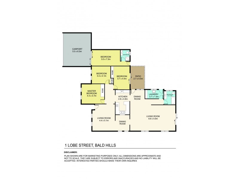 1 Lobe Street, Bald Hills QLD 4036 Floorplan
