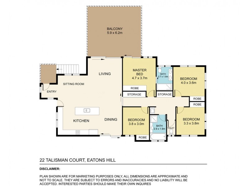 22 Talisman Court, Eatons Hill QLD 4037 Floorplan