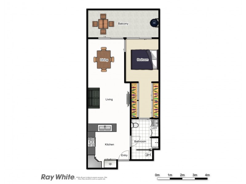 2107/27 Charlotte Street, Chermside QLD 4032 Floorplan