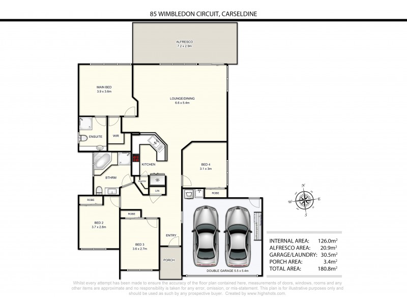 85 Wimbledon Circuit, Carseldine QLD 4034 Floorplan