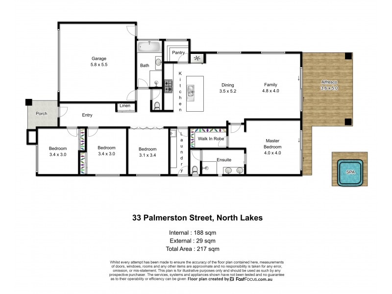 33 Palmerston Street, North Lakes QLD 4509 Floorplan