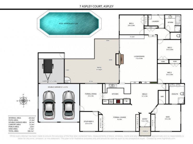 7 Aspley Court, Aspley QLD 4034 Floorplan