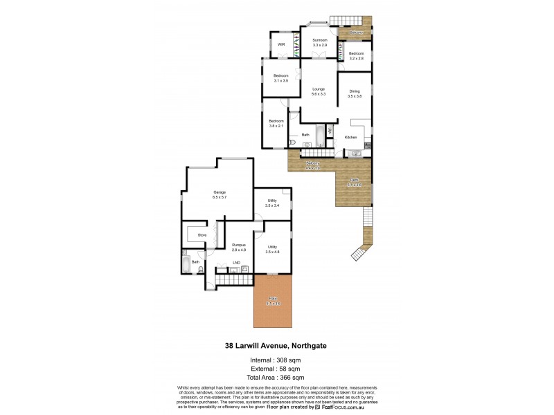 38 Larwill Avenue, Northgate QLD 4013 Floorplan