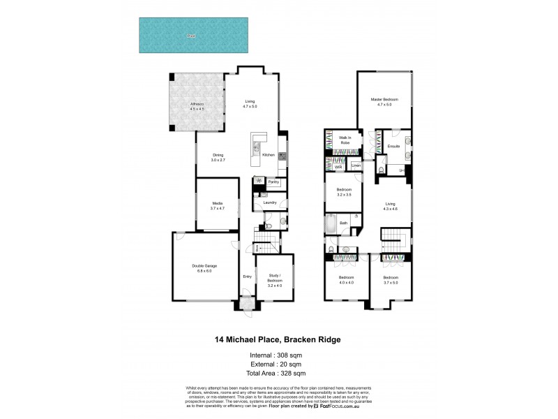 14 Michael Place, Bracken Ridge QLD 4017 Floorplan