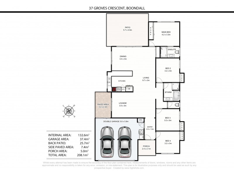 37 Groves Crescent, Boondall QLD 4034 Floorplan