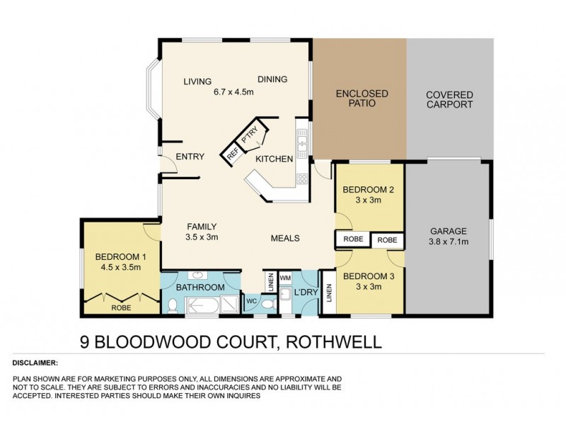 9 Bloodwood Court, Rothwell QLD 4022 Floorplan
