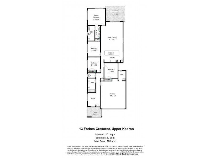 13 Forbes Crescent, Upper Kedron QLD 4055 Floorplan