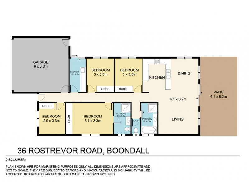 36 Rostrevor Road, Boondall QLD 4034 Floorplan