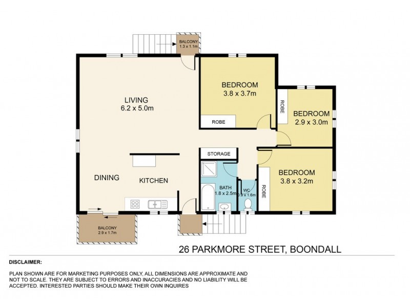 26 Parkmore Street, Boondall QLD 4034 Floorplan