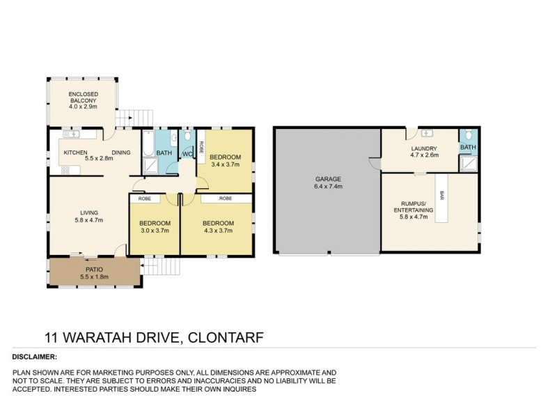 11 Waratah Drive, Clontarf QLD 4019 Floorplan