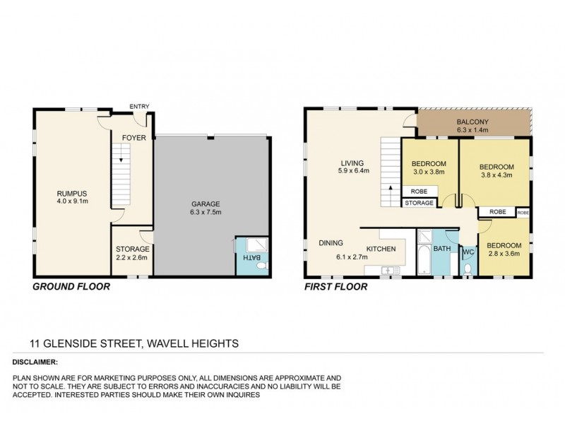 11 Glenside Street, Wavell Heights QLD 4012 Floorplan