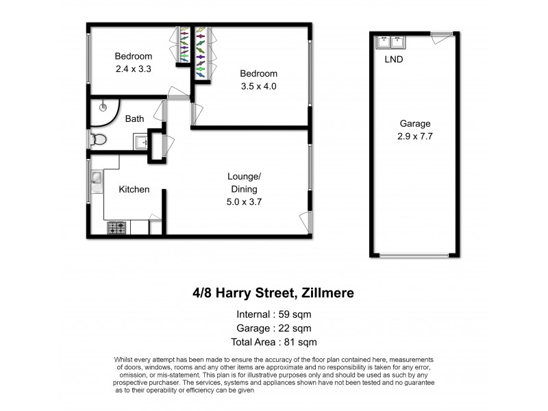 4/8 Harry Street, Zillmere QLD 4034 Floorplan