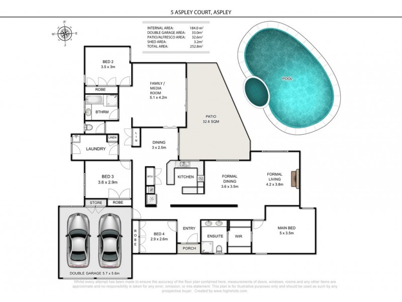 5 Aspley Court, Aspley QLD 4034 Floorplan