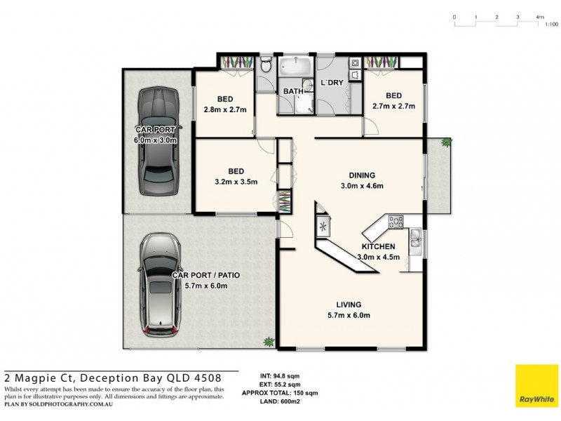 2 Magpie Court, Deception Bay QLD 4508 Floorplan