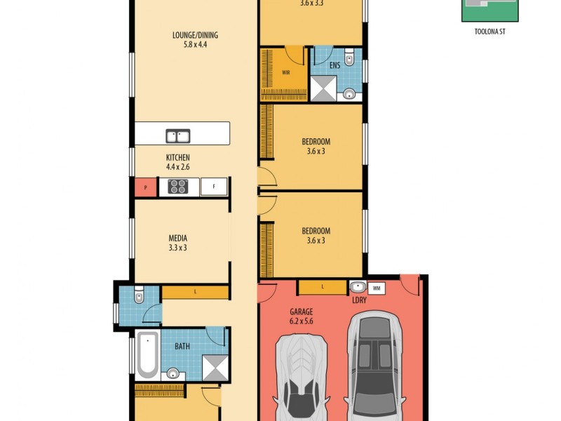 3 Toolona Street, Coomera QLD 4209 Floorplan