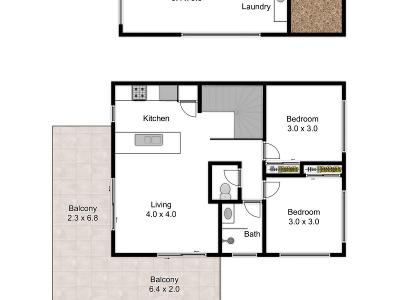 1/54 David Street, Nundah QLD 4012 Floorplan