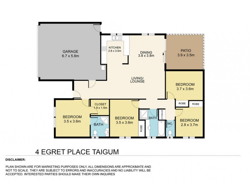 4 Egret Place, Taigum QLD 4018 Floorplan