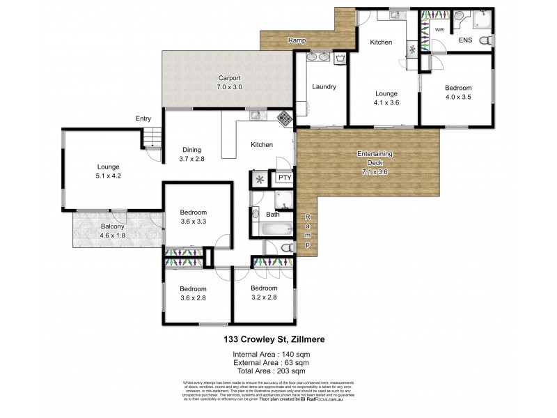133 Crowley Street, Zillmere QLD 4034 Floorplan