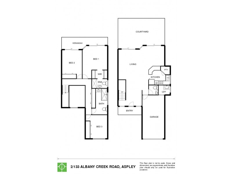 2/133 Albany Creek Road, Aspley QLD 4034 Floorplan