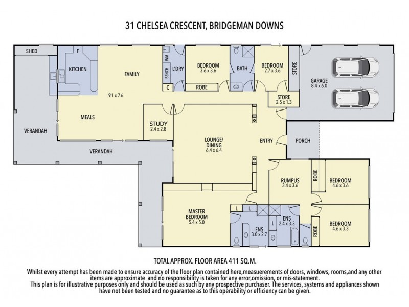 31 Chelsea Crescent, Bridgeman Downs QLD 4035 Floorplan