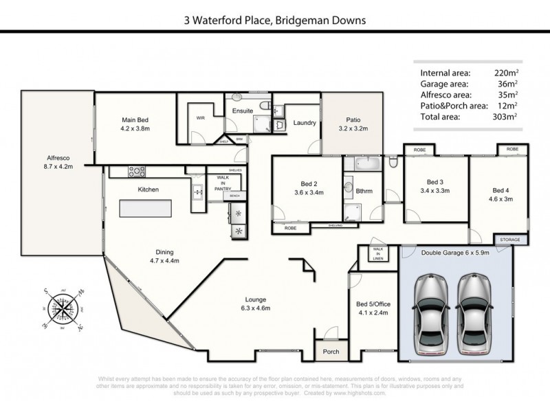 3 Waterford Place, Bridgeman Downs QLD 4035 Floorplan