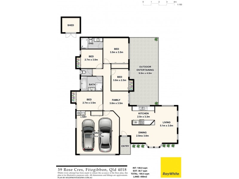 59 Rose Crescent, Fitzgibbon QLD 4018 Floorplan