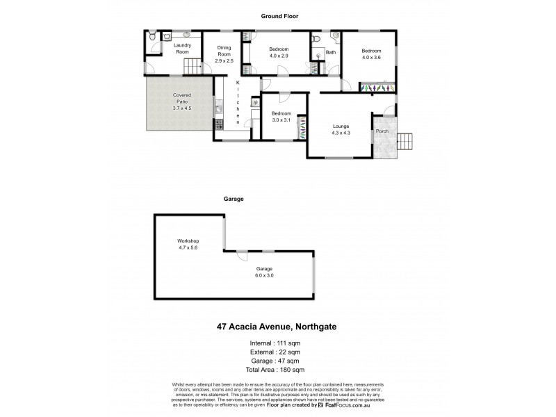 47 Acacia Avenue, Northgate QLD 4013 Floorplan