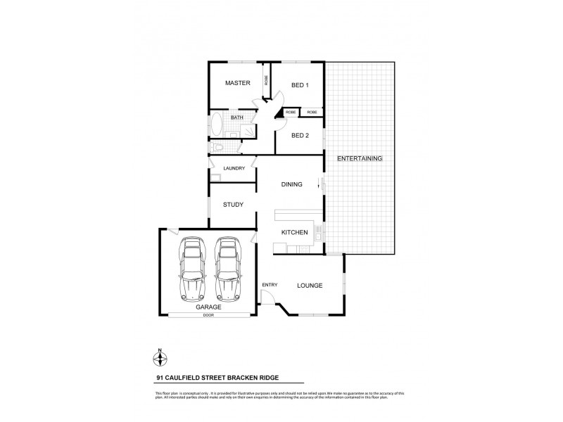 91 Caulfield Street, Bracken Ridge QLD 4017 Floorplan