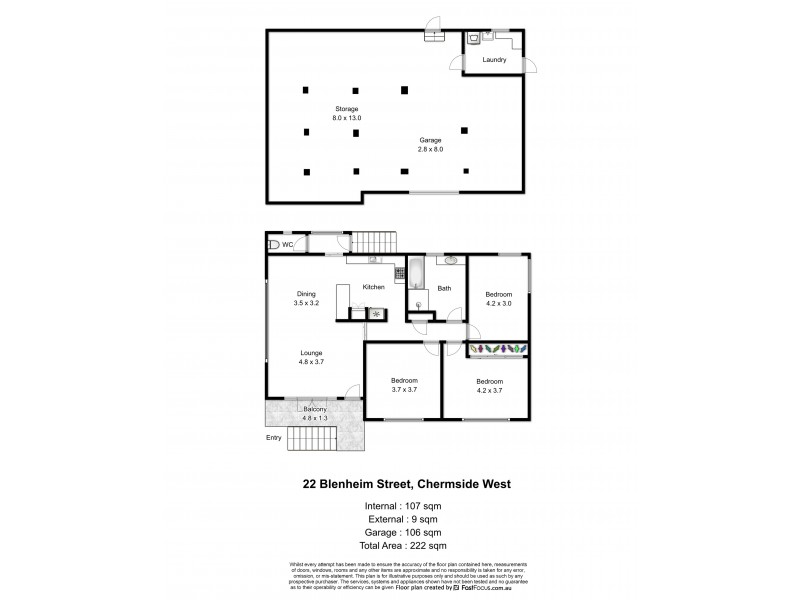 22 Blenheim Street, Chermside West QLD 4032 Floorplan
