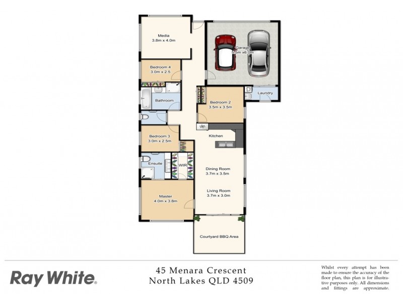 45 Menara Crescent, North Lakes QLD 4509 Floorplan