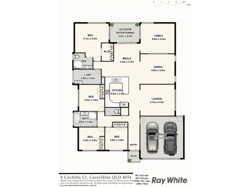 8 Cordoba Court, Carseldine QLD 4034 Floorplan