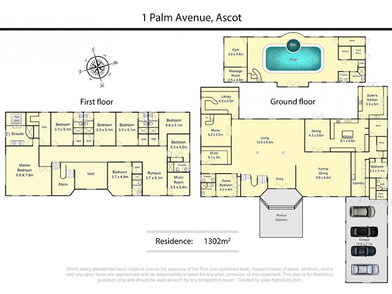 1 Palm Avenue, Ascot QLD 4007 Floorplan