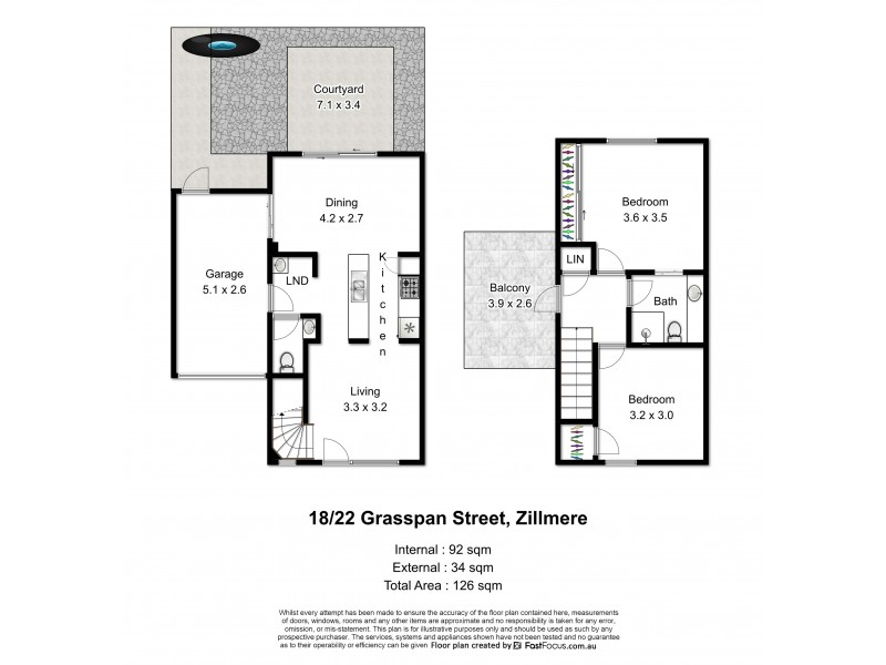 18/22 Grasspan Street (Access Via Pretoria St), Zillmere QLD 4034 Floorplan