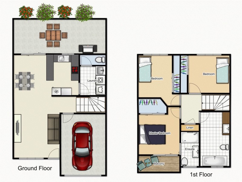 34/8 Ruocco Street, Bracken Ridge QLD 4017 Floorplan