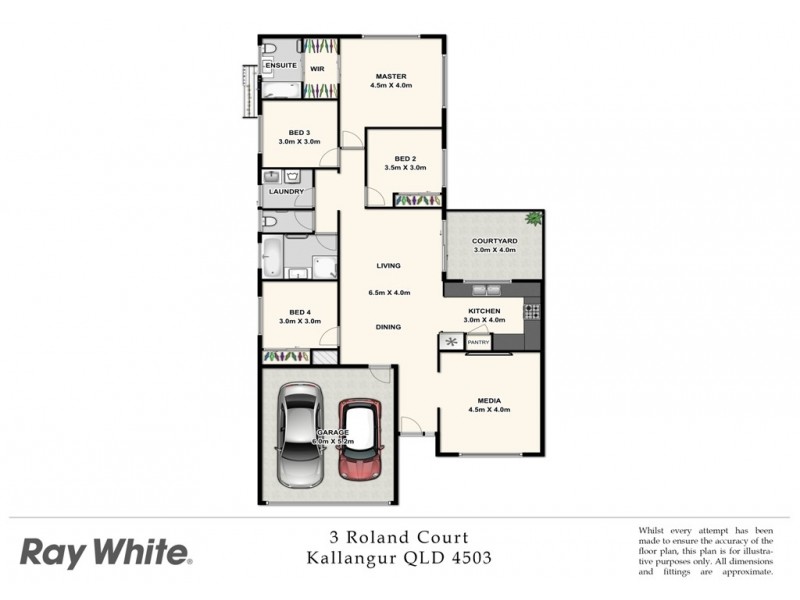 3 Roland Court, Kallangur QLD 4503 Floorplan