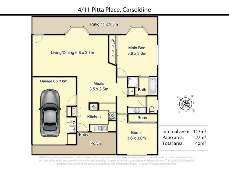 4/11 Pitta Place, Carseldine QLD 4034 Floorplan