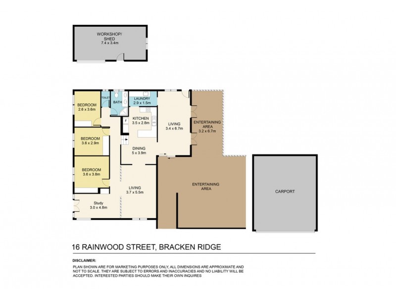 16 Rainwood Street, Bracken Ridge QLD 4017 Floorplan