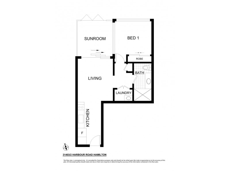 31403/2 Harbour Road, Hamilton QLD 4007 Floorplan