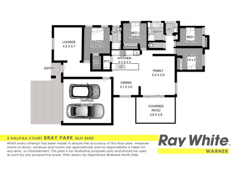 5 Halifax Court, Bray Park QLD 4500 Floorplan