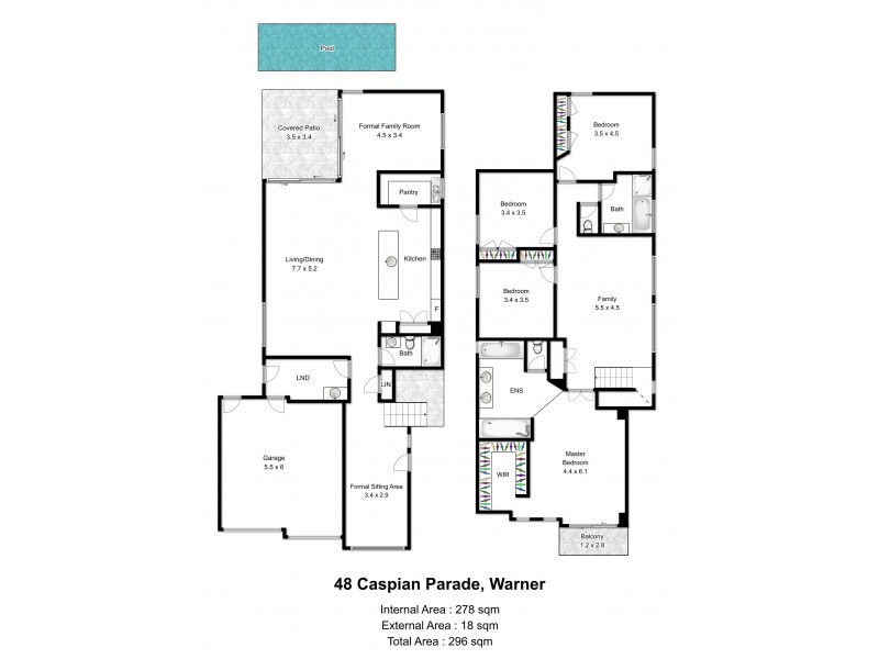 48 Caspian Parade, Warner QLD 4500 Floorplan
