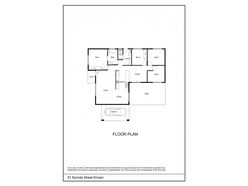 61 Burnda Street, Kirwan QLD 4817 Floorplan