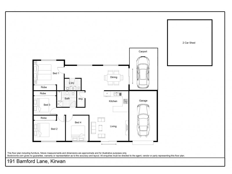 191 Bamford Lane, Kirwan QLD 4817 Floorplan