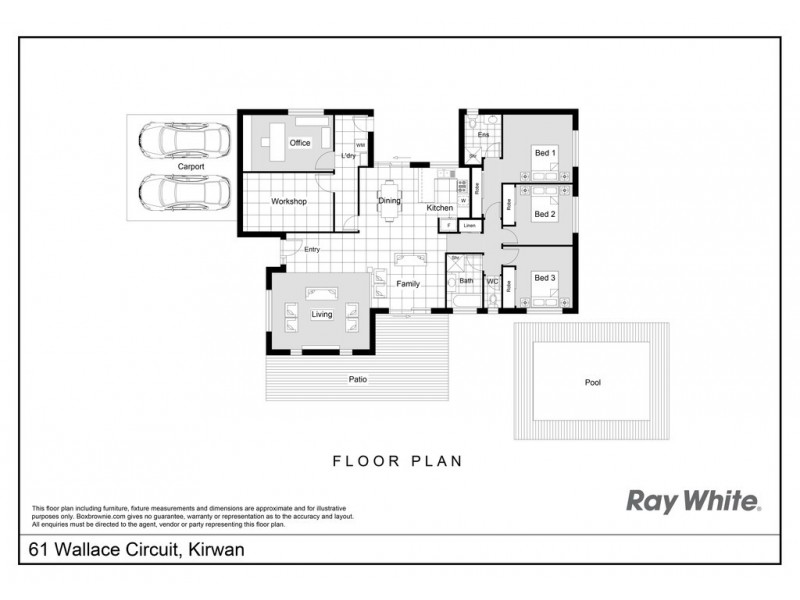 61 Wallace Circuit, Kirwan QLD 4817 Floorplan