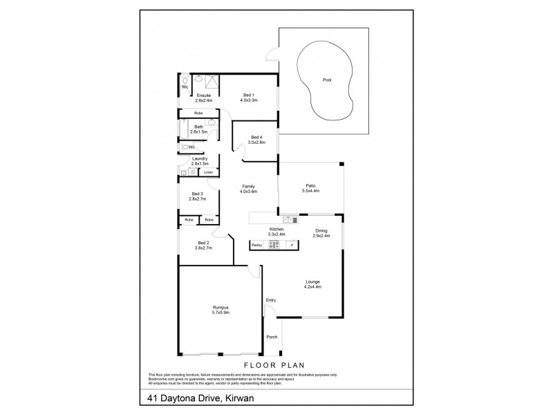 41 Daytona Drive, Kirwan QLD 4817 Floorplan